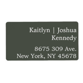 Warm Grönt Elegant Stil Geometric Bröllop Fraktsedel