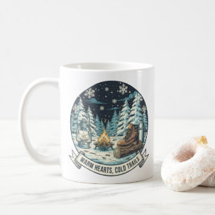 Warm Hearts Kall Trails Winter Artwork Kaffemugg
