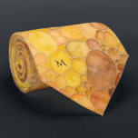 Warm Honeycomb Amber Färg Mönster Monogram Slips<br><div class="desc">Öka din tilläggssamling med den här eleganten som har en vattenfärgad honeycomb-inspirerad mönster i varma orangegult, guldfärgad gult, och ljusbrun ton. Den konstnärliga blandningen av organiska sexhörningar och bubbelformer skapar ett modernt, abstrakt som är perfekten för snyggtens professioneller, konstnärer eller någon som uppskattar unika geometriska avtryck. Personlig med ett elegant...</div>
