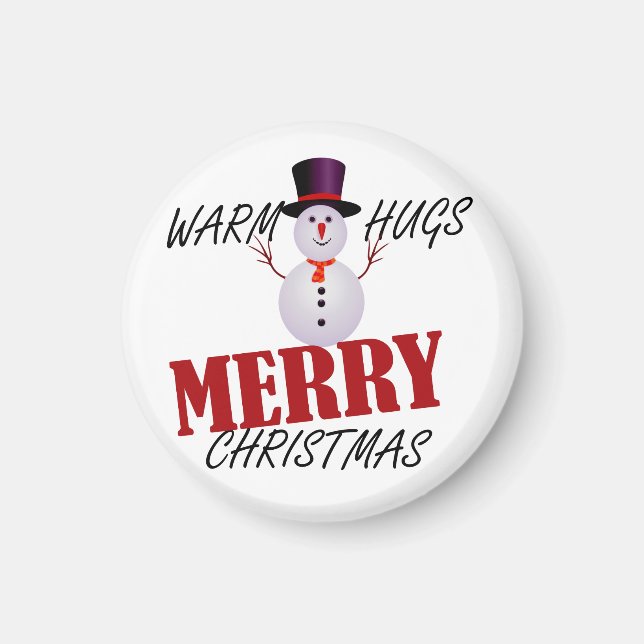 Warm Hugs God jul Magnet (Framsidan)