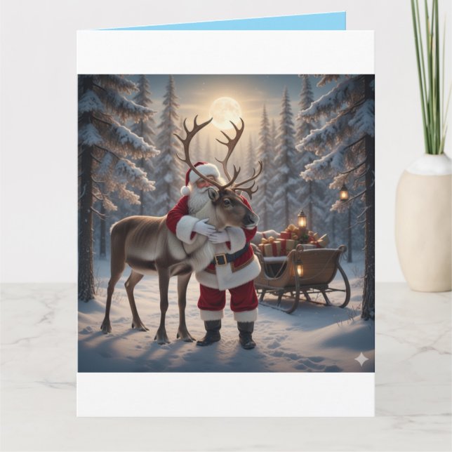 Warm Hugs in a Winter Wonderland Kort (Framsida)