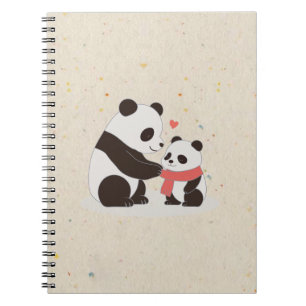 Warm Hugs Panda Kärlek Anteckningsbok