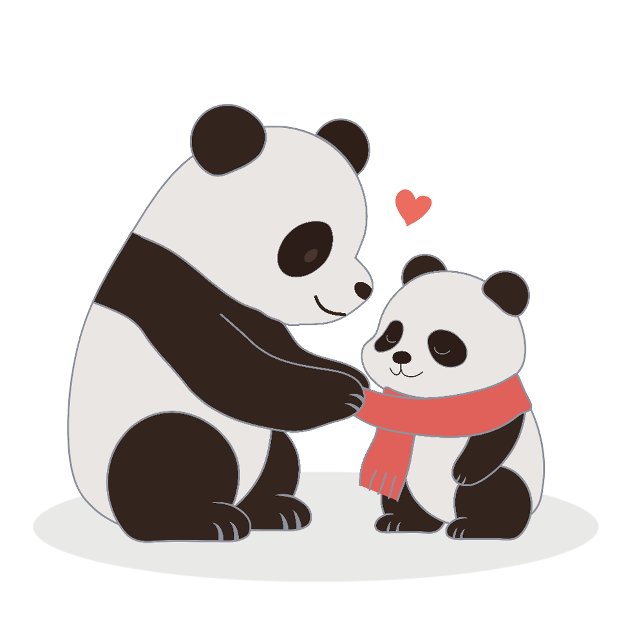 Warm Hugs Panda Kärlek T Shirt (Celebrate cozy charm with this adorable panda design — where cuteness meets comfort.)