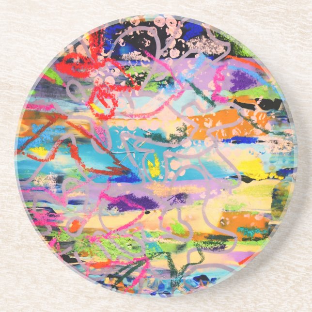 Warm Layers by Lydia's Art Sangria Underlägg (Framsidan)