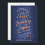 Warm Ljus Julkort<br><div class="desc">Handskrivet och illustrerat Hanukkah-kort med varmt önskemål.</div>