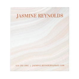 Warm Marble Geode Anteckningsblock