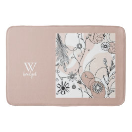 Warm Minimal Boho Art for Homes Badrumsmatta