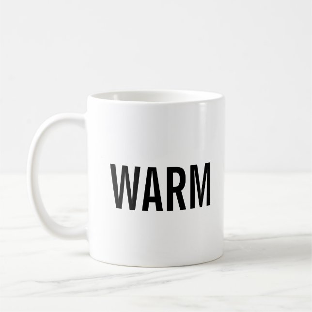 Warm minimalist mug kaffemugg (Vänster)
