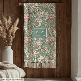 Warm Morris inspirerade till filt för blommigt av