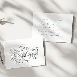 Warm Mysigt Ski Winter Wedding Beanies och Mittens OSA Kort