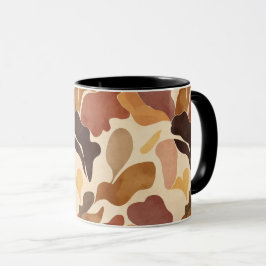 Warm Neutral Abstract Mug – Modern Organic Pattern Mugg