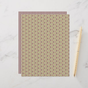 Warm Neutrals Honeycomb Hexagons Scrapbook Paper