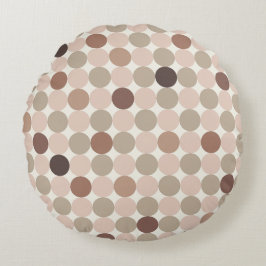 Warm Nordic Circles Round Decorative Pillow Rund Kudde