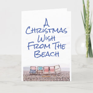 **WARM OCH SUNNY BEACH CHRISTMAS ÖNSKEMÅL** HELGKORT