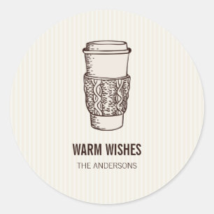 Warm Önskemål Helgdag Essentials Sticker Runt Klistermärke