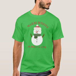 Warm Önskemål jul Snögubbe T-Shirt