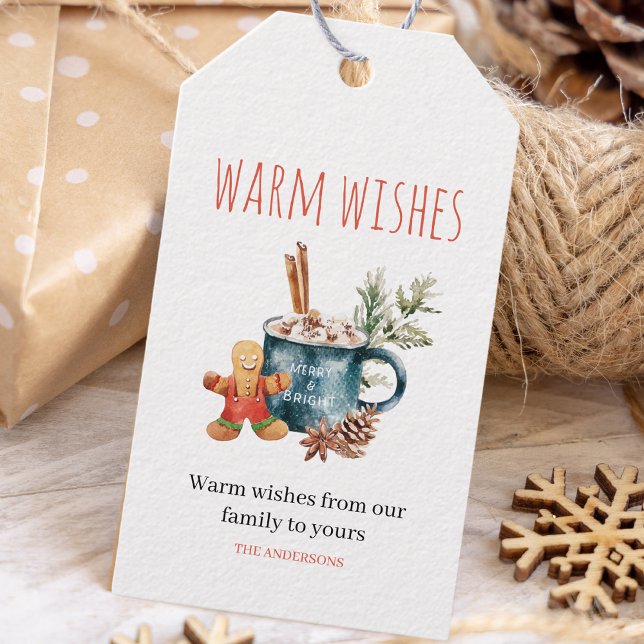 Warm Önskemål | JULETIKETTER Presentetikett (Skapare uppladdad)