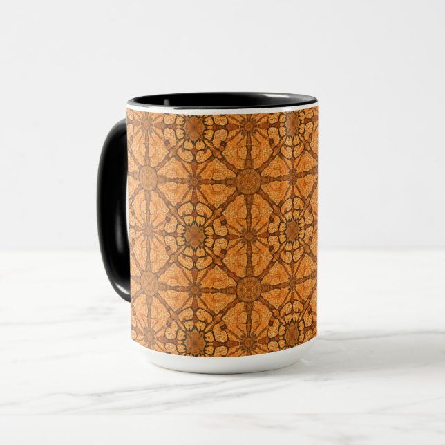 Warm Ornamental Lattice Combo Mugg (Framsida vänster)