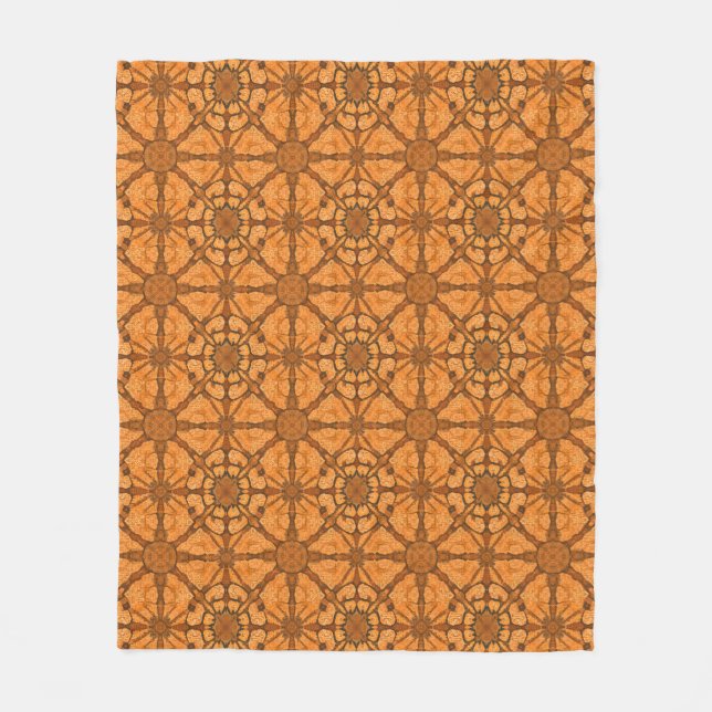 Warm Ornamental Lattice Tile  Fleecefilt (Framsidan)