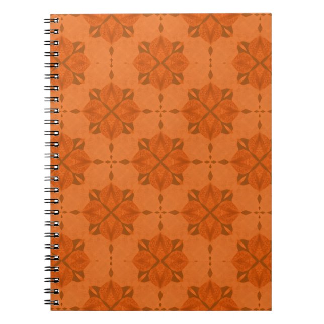 Warm Ornamental Tile Anteckningsbok (Framsidan)