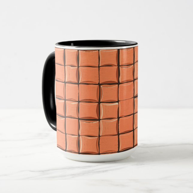 Warm Ornamental Tile Combo Mugg (Framsida vänster)
