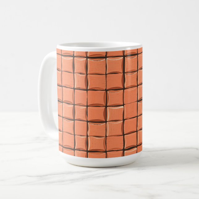 Warm Ornamental Tile  Kaffemugg (Framsida vänster)