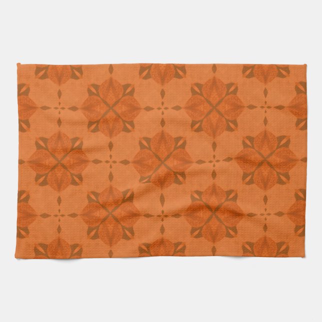 Warm Ornamental Tile Kökshandduk (Horisontell)