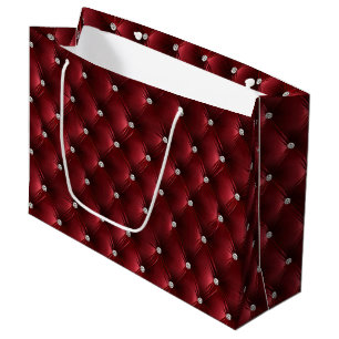 Warm Red Chic Faux Velvet