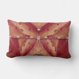 Warm Red och Guld Clutch Lumbarkudde