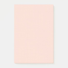 Warm Rosa Light Dot Grid Notes Post-it Block