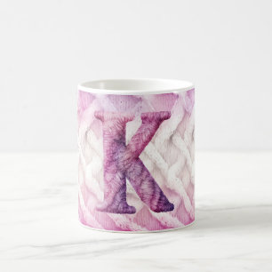 Warm Rosa White Lila Brev K Kaffemugg