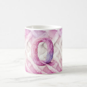 Warm Rosa White Lila Brev Q Kaffemugg