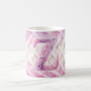 Warm Rosa White Lila Brev Z Kaffemugg
