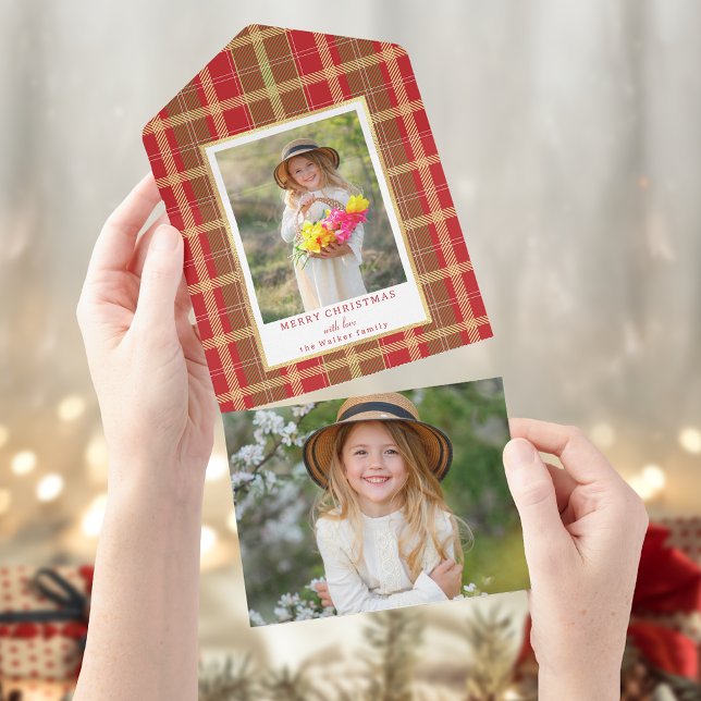 Warm Rustic Red & Guld Play Photo (Skapare uppladdad)