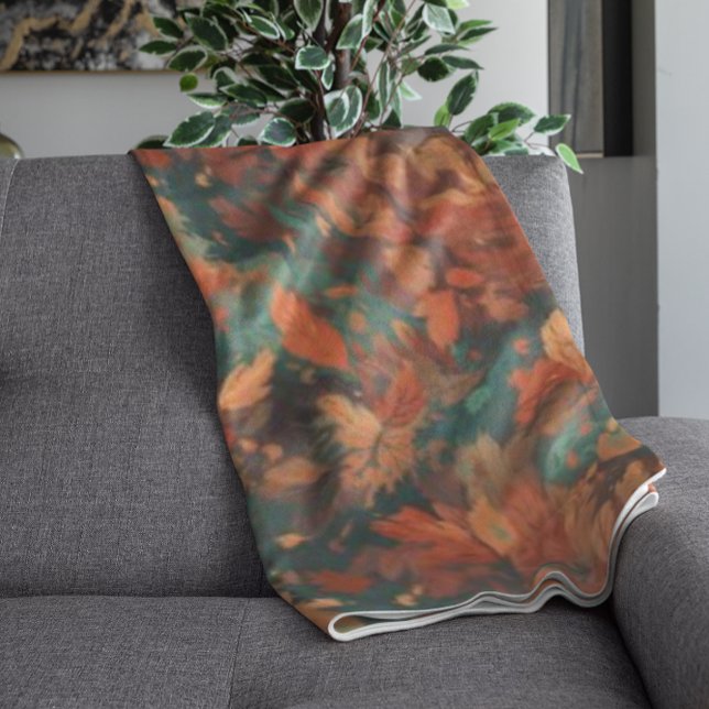 Warm Rustic Watercolor Löv - Boho Aesthetic Fleecefilt (Skapare uppladdad)
