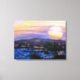 Warm Seas Sunset Canvastryck