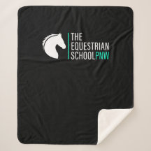 Warm Sherpa Blanket - vit Logotyp