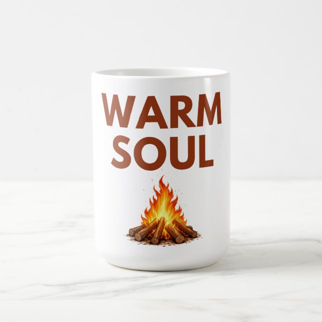 Warm Soul Minimal Fire Mug Kaffemugg (Center)