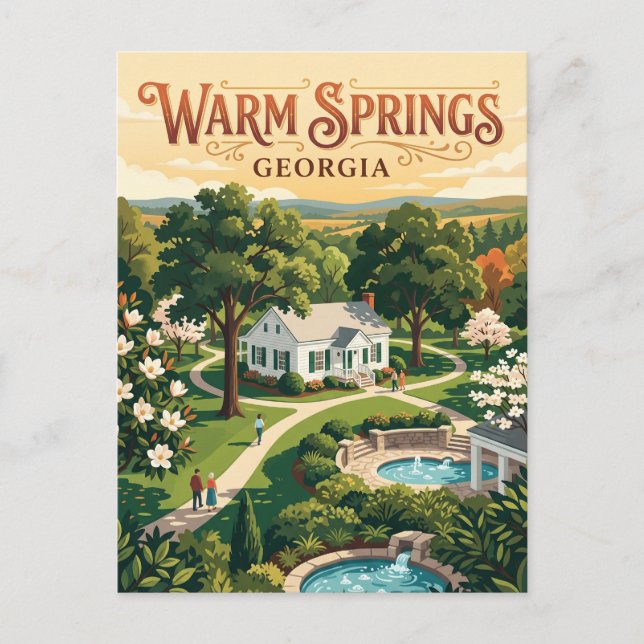 Warm Springs, Georgia Vykort (Framsida)