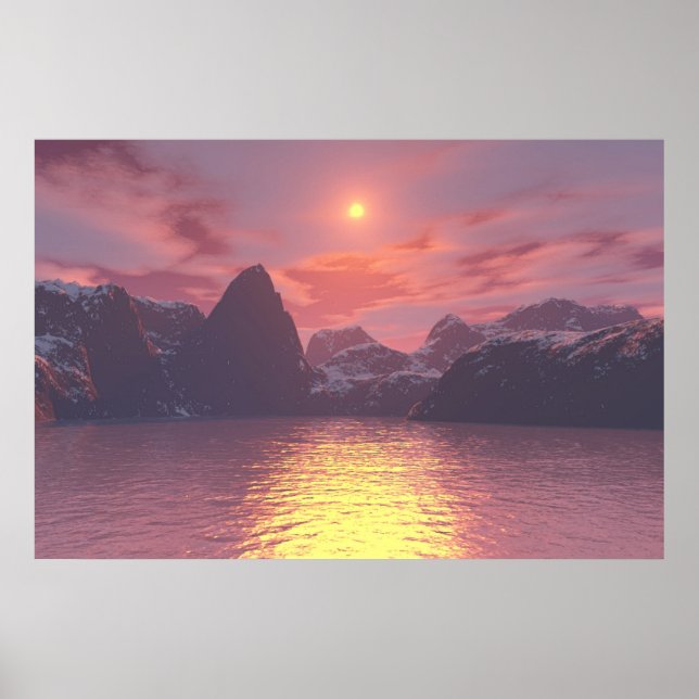 Warm Sunset Poster (Framsidan)