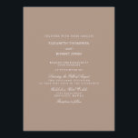 Warm Taupe Beige med vit Bröllop-detalj Inbjudningar<br><div class="desc">Alla koordinerade och kompletterande matchande kontorsmaterial och pappra varor som kan annonsera, inbjudan och kommunicera din personlig, personligt bröllp-festligheter, party, bröllop-evenemang och mottagning, t.ex. spara datumkort, inbjudningar från giftermål, mottagningskort, bord-kort, menykort och frimärke-klistermärken och etiketter. Lägg till en dubbla vit skuggad gräns i antingen en rektangulär, kvadratisk eller cirkelformad form...</div>