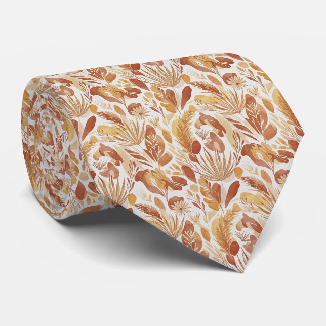 Warm Terracotta & Beige Dried Botanical Slips (Rullad)