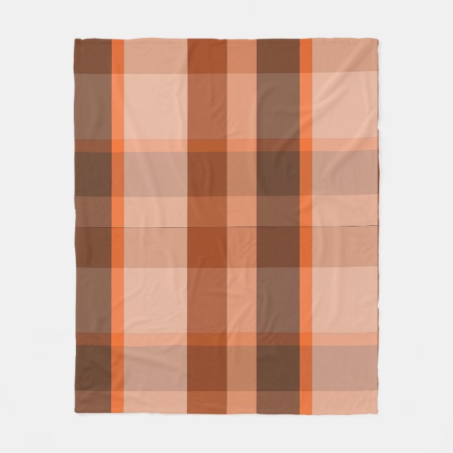 Warm Terracotta & Mocha Play Fleece Blanket (Framsidan)