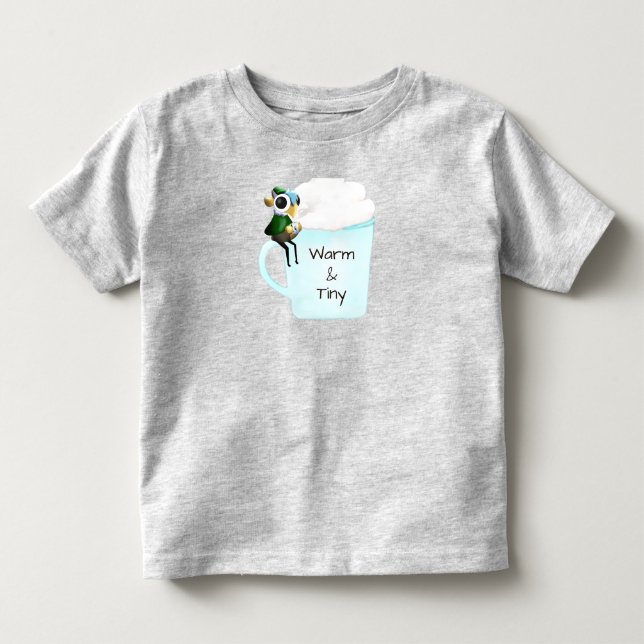 Warm & Tiny Eclipse Den lilla Drakens Kakao-Shirt T Shirt (Framsida)