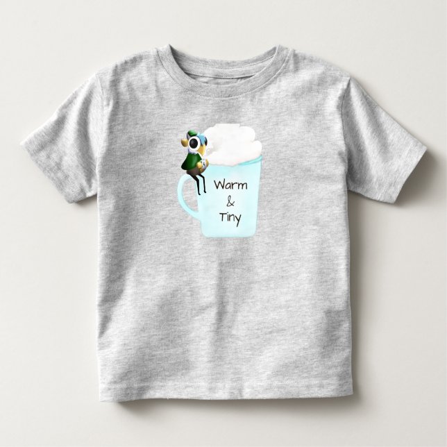 Warm & Tiny Eclipse The Tiny Dragon Cocoa Shirt T Shirt (Framsida)