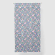 Warm tone Art Nouveau Print Curtains