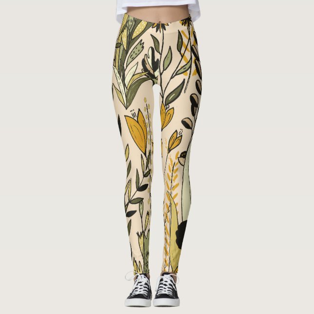 Warm Tones Garden Leggings (Framsida)