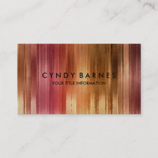 Warm Tones Watercolor Rand Visitkort