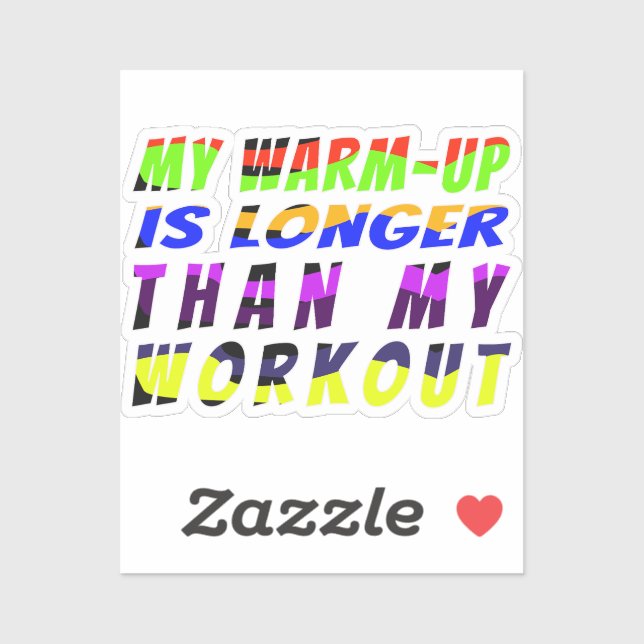  Warm-Up Wins Klistermärken (Ark)