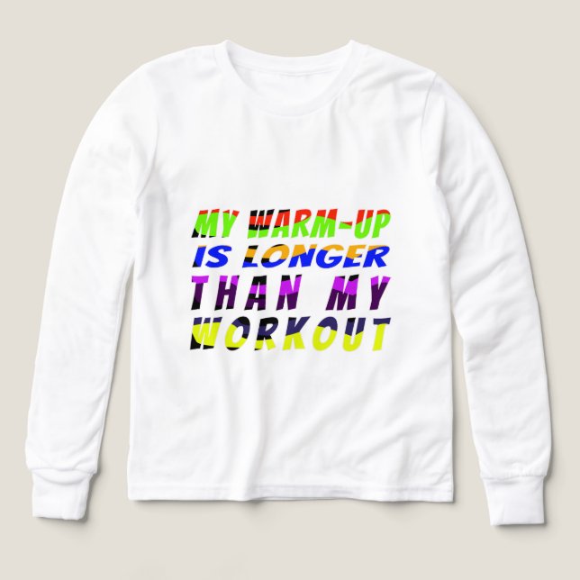  Warm-Up Wins T Shirt (Design framsida)